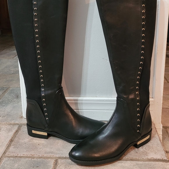🤑SOLD🤑NEW Vince Camuto Pardonal Black Over-The-Knee Boots - Picture 4 of 8